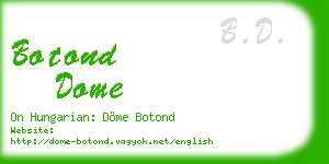 botond dome business card